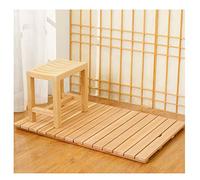 Alfombrilla De Ducha De Madera De Bambú Antideslizante para Baño, SPA, Personalizable, 30 X 60 Cm (12 X 24 Pulgadas)(75 X 90 Cm/30 X 36 Pulgadas)