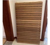 Alfombrilla de ducha de madera, tabla de drenaje de plataforma cuadrada y rectangular con almohadillas antideslizantes para mayor seguridad y comodidad