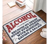 Alfombrilla de ducha de Man Cave Bar Because No Great Story Ever Started With