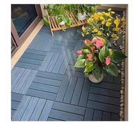 Alfombrilla de ducha entrelazada, azulejos de madera para jardín, baño, terraza, patio, paquete de 6