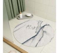 Alfombrilla de ducha redonda de 50 cm, alfombrilla de baño de lufa para baño, ducha interior, antideslizante, antideslizante, alfombrilla de baño de PVC con drenaje, secado rápido, alfombra de baño de