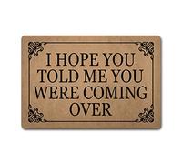 Alfombrilla De Ducha Resistente Alfombra Exterior Espero Que Me Hayas Dicho Que Vendrías Lavable Alfombra Entrada para Decorativa Dormitorio Terraza 40X60Cm