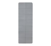 Alfombrilla de ejercicio ancha antideslizante grande de 183 x 61 x 0,4 cm, gris, extra gruesa, acolchada, de alta densidad, accesorios de estiramiento para gimnasio, fuerte resistencia al desgarro
