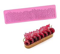 Alfombrilla de encaje de fondant de silicona, molde de impresión de artesanía de azúcar, decoración de cocina molecular de pastel comestible, sola flor