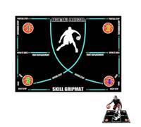 Alfombrilla de entrenamiento de baloncesto, almohadilla de goma antideslizante, alfombrilla de entrenamiento de baloncesto silenciosa, equipo de jugador de control de pelota de ritmo de entrenamiento
