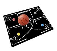 Alfombrilla de entrenamiento de baloncesto - Herramienta de juego de piernas antideslizante de goma | Gran práctica de agilidad portátil, 120 x 86 cm | Permite un movimiento preciso del pie para un