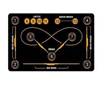 Alfombrilla de entrenamiento de fútbol - Hockey Training Mat | Indoor Outdoor Quiet Non-Slip Large | Portable Precision Dribbling Board | Skill Development Stickhandling Pad | For All Ages Adults