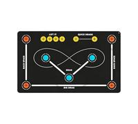 Alfombrilla de entrenamiento de hockey, antideslizante, silenciosa, control de pelota, equipo de entrenamiento de hockey sobre hielo, para entusiastas del gimnasio y el club al aire libre, para