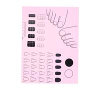 Alfombrilla de entrenamiento de uñas, almohadillas de silicona para mesa de uñas, protector de manicura, alfombrilla de estampado, guía de calcomanías de uñas, almohadilla de práctica de coloración de