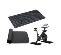 Alfombrilla de entrenamiento para bicicleta, gruesa, antideslizante, antivibración, de doble cara, para interior, para gimnasio en casa, cinta de correr, ciclismo, fitness