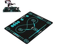 Alfombrilla de entrenamiento para fútbol - Barro de diatomeas 50 x 80 cm 2,5 mm | Habilidad de dominio del fútbol - Pad de agilidad del paso de | Gran tabla de dribling portátil de precisión