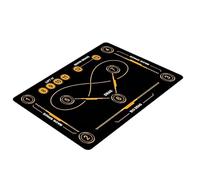 Alfombrilla de entrenamiento para fútbol - Barro de diatomeas 50 x 80 cm 2,5 mm | Habilidad de dominio del fútbol - Pad de agilidad del paso de | Gran tabla de dribling portátil de precisión