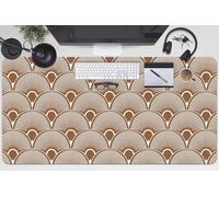 Alfombrilla de Escritorio 100x50 cm Para Oficina o Hogar Resistente al Agua Multifuncional Antideslizante Protección Antisuciedad Impermeable Fácil de Limpiar PVC Vinilo - estilo Art Déco