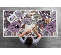 Alfombrilla de Escritorio 120x60 cm Protección Antisuciedad Antideslizante Para Oficina o Hogar Multifuncional Fácil de Limpiar Impermeable Resistente al Agua PVC Vinilo - Jardín de los secretos