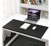 Alfombrilla de escritorio con protector de bordes, de cuero suave, impermeable, suave, para teclado de ordenador portátil, alfombrilla de ratón con perfil frontal en forma de L para oficina y hogar