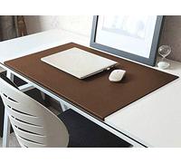 Alfombrilla de escritorio con protector de bordes de piel suave Lux de 100 x 50 cm, multifuncional, para escritorio, oficina, mouse, PC, teclado, impermeable, a prueba de aceite, a prueba de polvo