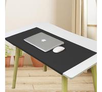 Alfombrilla de escritorio de cuero, impermeable, protector de escritorio, almohadilla de escritorio para teclado de laptop, almohadilla de escritorio con protector de bordes para oficina, trabajo,