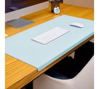 Alfombrilla de escritorio de cuero, protector de mesa de escritorio grande antideslizante, alfombrilla de escritorio de oficina impermeable para laptop, alfombrilla de ratón de cuero PU con protector