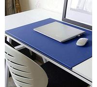 Alfombrilla de escritorio de piel sintética con protector de bordes, almohadilla de escritorio con borde frontal antideslizante en forma de L, alfombrilla de mouse para juegos para teclado de laptop