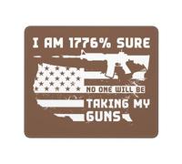 Alfombrilla De Escritorio, Estoy 1776 Seguro De Que Nadie Me Quitará Mis Armas Alfombrilla De Ratón Bordes Cosidos Mouse Pad Ergonómico Tapete De Juego para Ratón Gamers 25X30Cm
