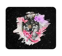Alfombrilla De Escritorio, Estrellas De Lazo Rosa contra El Cáncer De Mama De Wolf Alfombrilla Gaming Multifuncional Gaming Mouse Pad Professional Tapete De Juego para Laptop Jugadore 25X30Cm