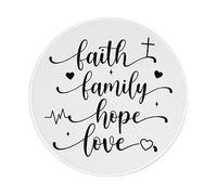 Alfombrilla De Escritorio Fe Familia Esperanza Amor Corazón 3 Mousepad Antideslizante Mouse Pad Portátil Alfombrilla De Ratón para Hogar Gaming Pc 20X20 Cm