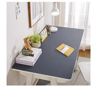 Alfombrilla de Escritorio Grande Cuero, Estera de Protección Escritorio, Tapete Mesa Escritorio para Escribir, Alfombrilla Ratón Grande PU Cuero, Impermeable Protector, Bloc de Notas (80x160cm,Blue)