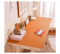Alfombrilla de Escritorio Grande Cuero, Estera de Protección Escritorio, Tapete Mesa Escritorio para Escribir, Alfombrilla Ratón Grande PU Cuero, Impermeable Protector, Bloc de Notas (40x100cm,Orange)