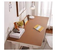 Alfombrilla de Escritorio Grande Cuero, Estera de Protección Escritorio, Tapete Mesa Escritorio para Escribir, Alfombrilla Ratón Grande PU Cuero, Impermeable Protector, Bloc de Notas (80x120cm,Brown)