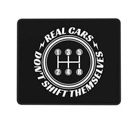 Alfombrilla De Escritorio, Los Coches Reales No Cambian De Marcha Solos Alfombrilla De Ratón para Juegos Multifuncional Mousepad Professional Alfombrilla Gaming para Gamers Juegos 25X30Cm