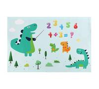 Alfombrilla de escritorio para niños | Bloc de escritorio impermeable con espacios, dinosaurios y mapas del mundo | Colorido protector de mesa de estudiantes, almohadilla grande para aprender, dibujar