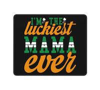 Alfombrilla De Escritorio, Soy La Mamá Más Afortunada del Mundo Alfombrilla Ratón Multifuncional Alfombrilla De Ratón Antideslizante Gaming Mouse Pad para Gamers Oficina 25X30Cm