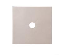 Alfombrilla de estufa a base de fibra de vidrio compatible con la mayoría de cocinas de gas para superficie para protección y limpieza (beige)