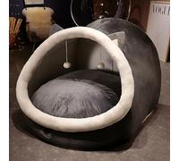 Alfombrilla de felpa esponjosa para mascotas con funda extraíble lavable, cómoda tienda sensorial para perros y gatos, adecuada