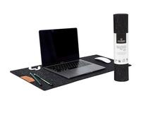 Alfombrilla de fieltro para escritorio, 70 x 30 cm, alfombrilla de escritorio grande, alfombrilla protectora de escritorio de oficina, alfombrilla extendida para mouse de lana merina natural pura,