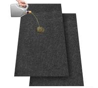 Alfombrilla de fieltro para garaje con propiedades absorbentes de aceite y respaldo de goma impermeable, patrón de cuadros antideslizante para una protección eficaz contra derrames de aceite y