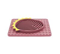 Alfombrilla de fugas con ventosas, alfombrilla de silicona para fugas, diseño antivuelco, alfombrilla de alimentación lenta, promueven la absorción lenta de alimentos y promueven la salud bucal y la