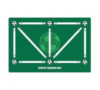 Alfombrilla de fútbol, 60 x 90 cm, alfombrilla de entrenamiento para niños, control de pelota, alfombrilla de entrenamiento, alfombrilla antideslizante para kicking, habilidades de fútbol, alfombrilla