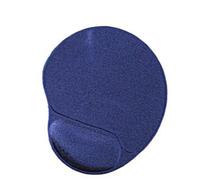 Alfombrilla de gel gembird para raton con soporte para muneca. azul