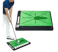 Alfombrilla de golf - Alfombrilla de entrenamiento sobre sintética, base para Swing Golf con fondo en - Para Comentarios sobre la ruta de swing para casa, interior, exterior, jardín, mujeres y hombres