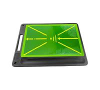 Alfombrilla de golf para golpear - Almohadilla de detección de trayectoria | Tapete de entrenamiento de de swing con bandeja integrada, almohadilla de práctica de goma con suave hacia afuera