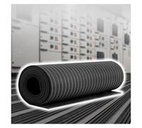 Alfombrilla de goma aislante, almohadilla aislante no conductora para sala de distribución, superficie antideslizante, adecuada para plantas eléctricas de subestaciones y talleres, personalizable y