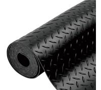 Alfombrilla de goma antideslizante con forma de diamante, duradera, antideslizante, impermeable, protección para el hogar, gimnasio, garaje y vehículos