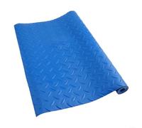 Alfombrilla de goma antideslizante para escalera de piscina, 23 x 60 cm, color azul, protector ondulado, para seguridad de revestimiento, (90 x 40 cm)