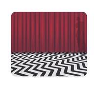 Alfombrilla de goma antideslizante para ratón, de CafePress, con diseño de la logia negra (black lodge) de la serie Twin Peaks