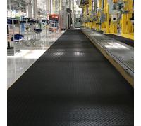 Alfombrilla de goma antideslizante resistente para garaje, taller y protección de automóviles, 91,4 x 365,8 cm, 2,3 mm de grosor, ideal para vehículos y talleres