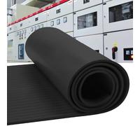 Alfombrilla de goma dieléctrica, aislante de alto voltaje para tableros de distribución de transformadores, goma no conductora resistente, 5 m x 1 m x 5 mm