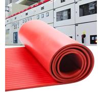 Alfombrilla de goma dieléctrica, aislante de alto voltaje para tableros de distribución de transformadores, goma no conductora resistente, 5 m x 1 m x 5 mm