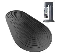 Alfombrilla de Goteo de Silicona para SodaStream Crystal 3.0, Alfombrilla de Goteo, Silicona, Antideslizante Impermeable Protege Encimera 30x18cm