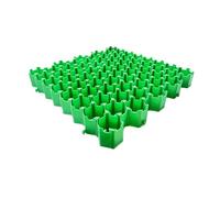 Alfombrilla de grava para jardín y base de cobertizo, combinación de malla para paisajismo inclinado, 7 cm de grosor, 8 piezas de rejilla de suelo para entradas y caminos